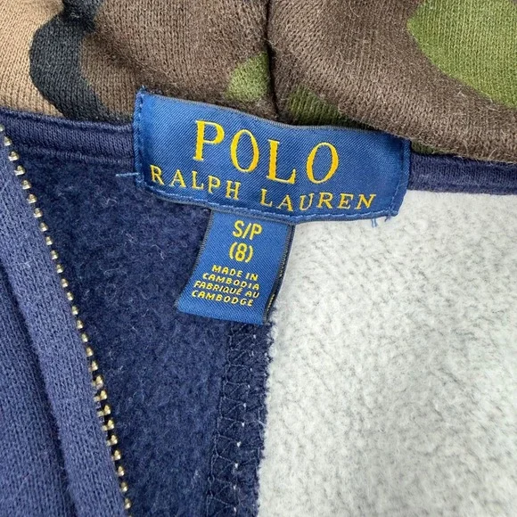 Polo Ralph Lauren Boys Colorblock Camo Hoodie Jogger Sweatpants Set Size 8 - Picture 10 of 14
